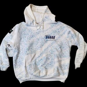 Vintage 90s Surf Hoodie. Baggy Fit. Kona Sol Tye Dye Made In Usa Very Rare